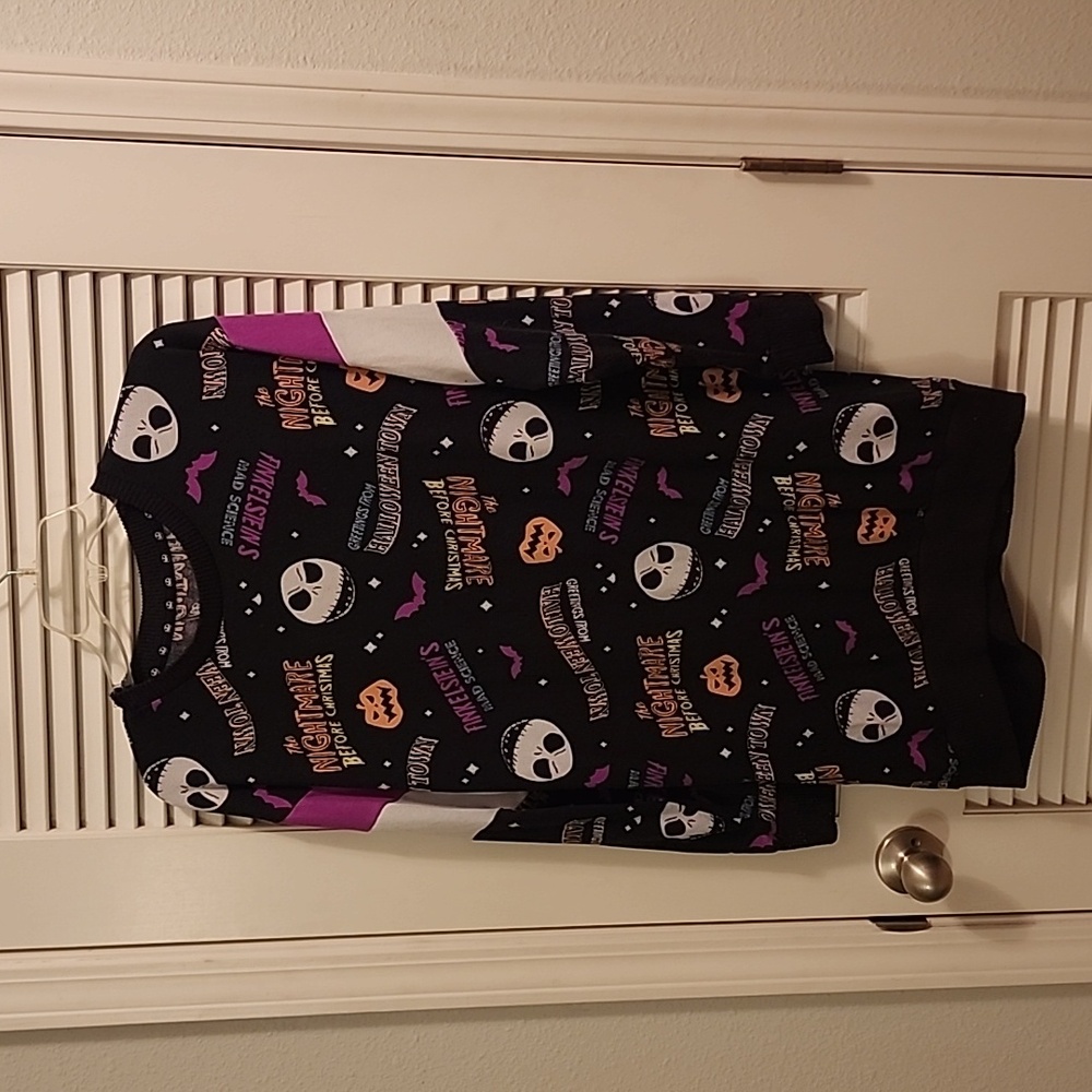 Disney Tim Burton's Nightmare Before Christmas Sleep Shirt Dress Size S